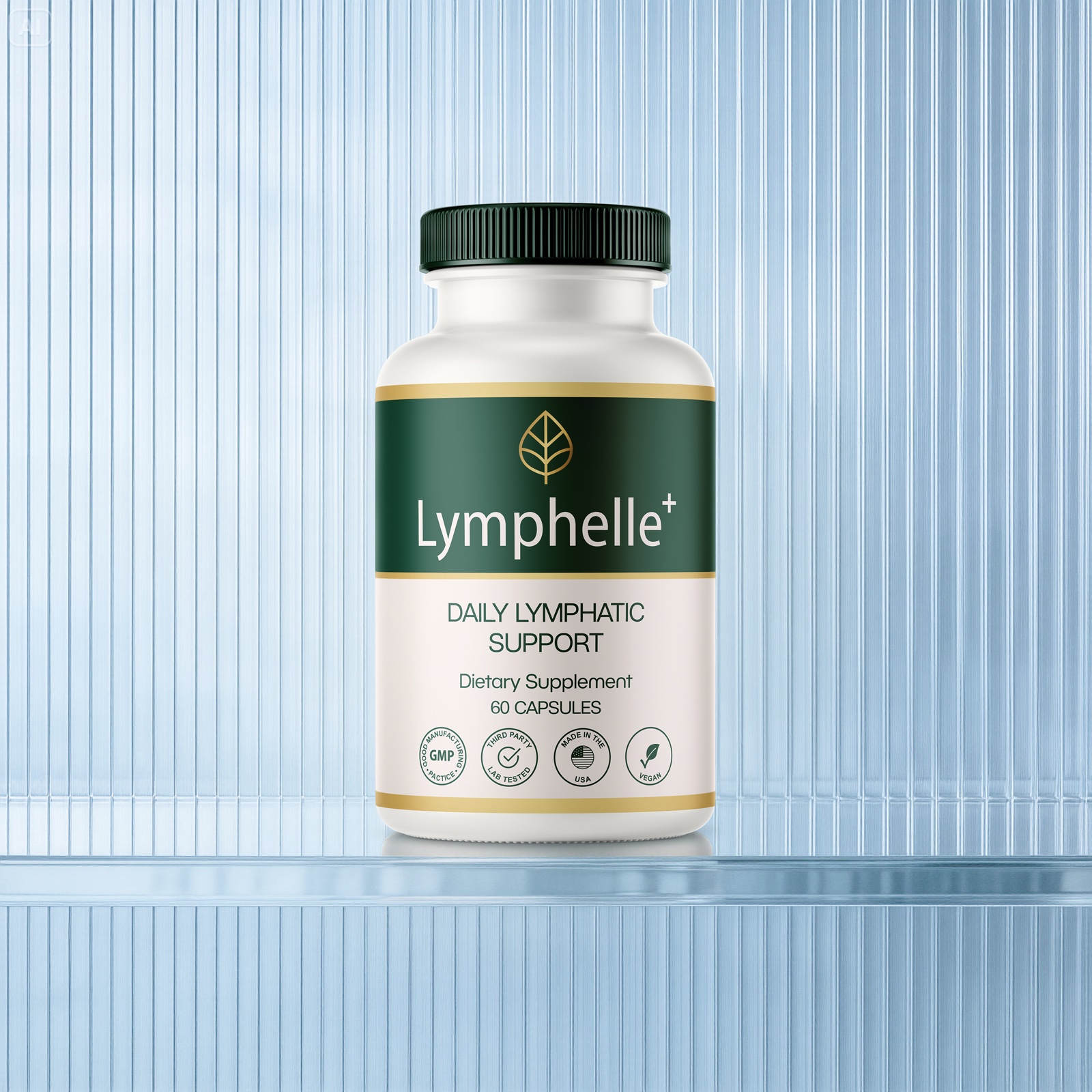 Lymphelle+ Daily Lymphatic Support — Dietary Supplement, 60 Capsules